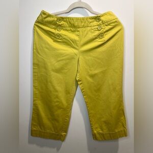 New York & Company Light Yellow Stretch Pants